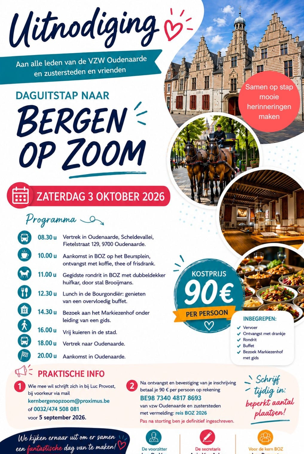 Oudenaards bezoek aan Bergen op Zoom